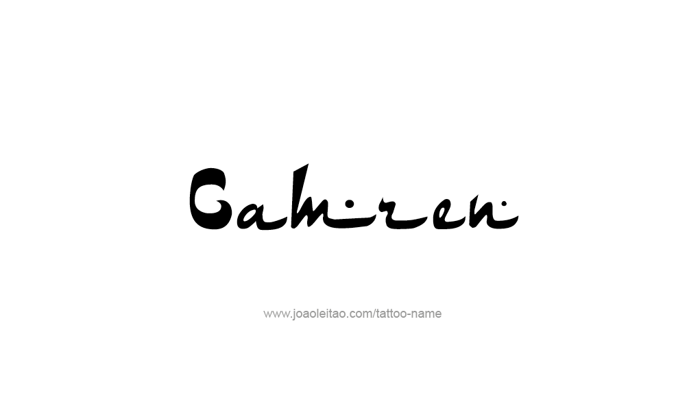 Tattoo Design  Name Camren   