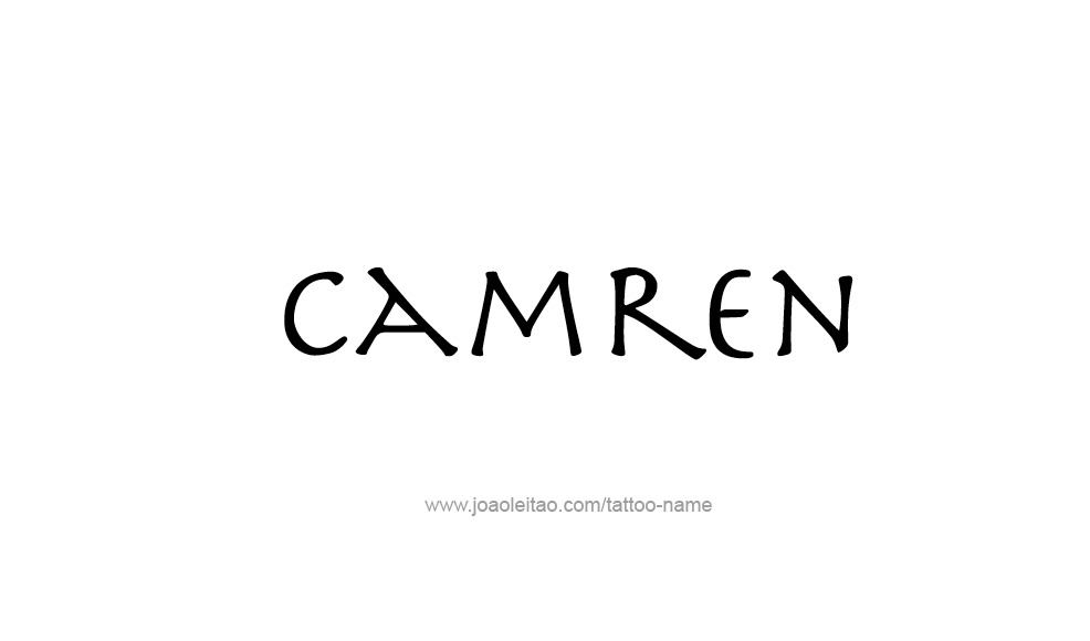 Tattoo Design  Name Camren   