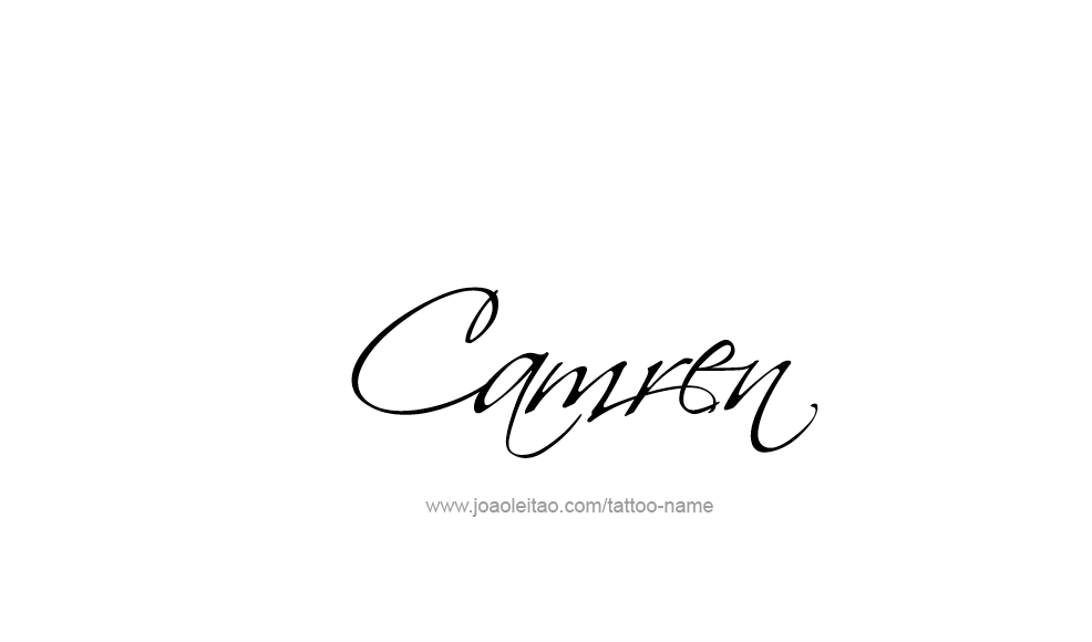 Tattoo Design  Name Camren   