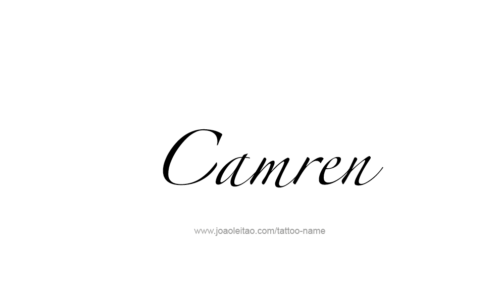 Tattoo Design  Name Camren   