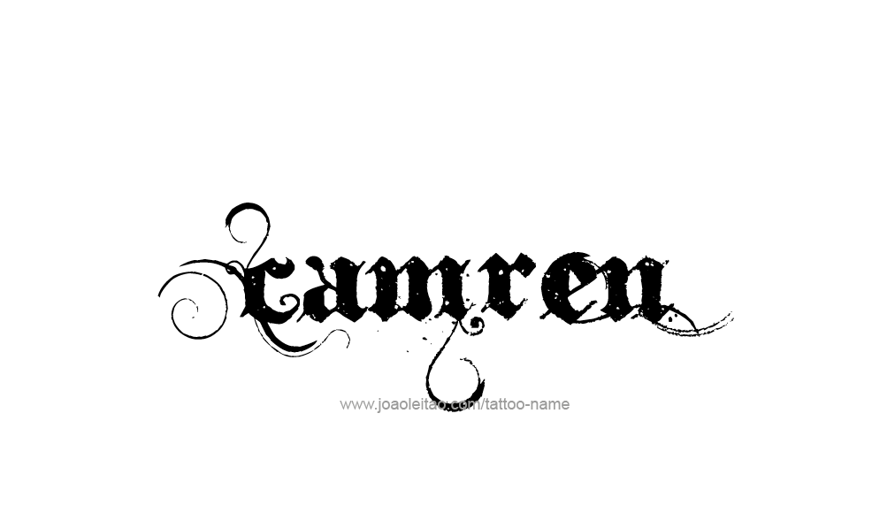 Tattoo Design  Name Camren   