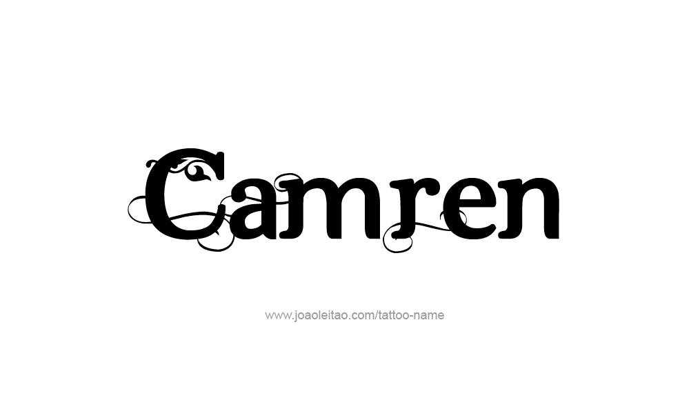 Tattoo Design  Name Camren   