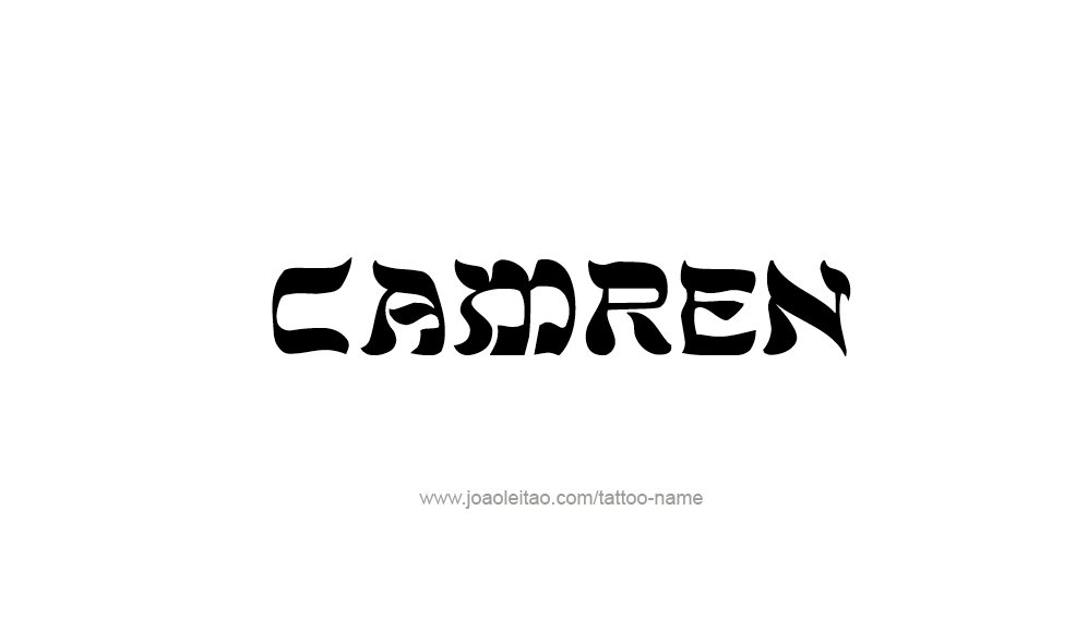 Tattoo Design  Name Camren   