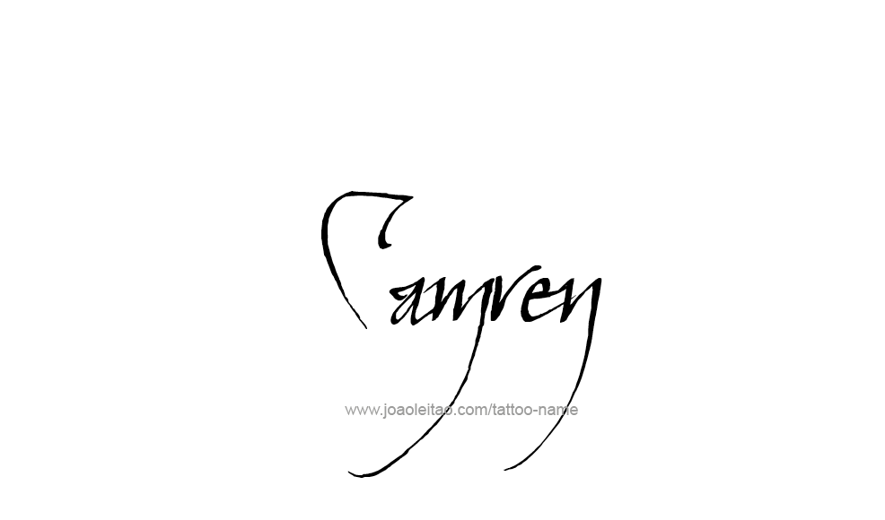 Tattoo Design  Name Camren   