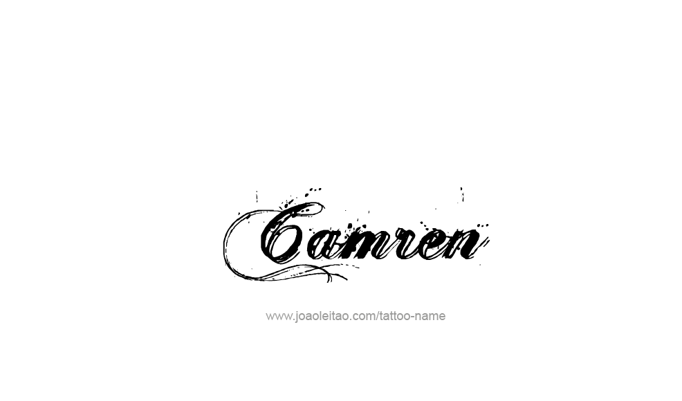 Tattoo Design  Name Camren   