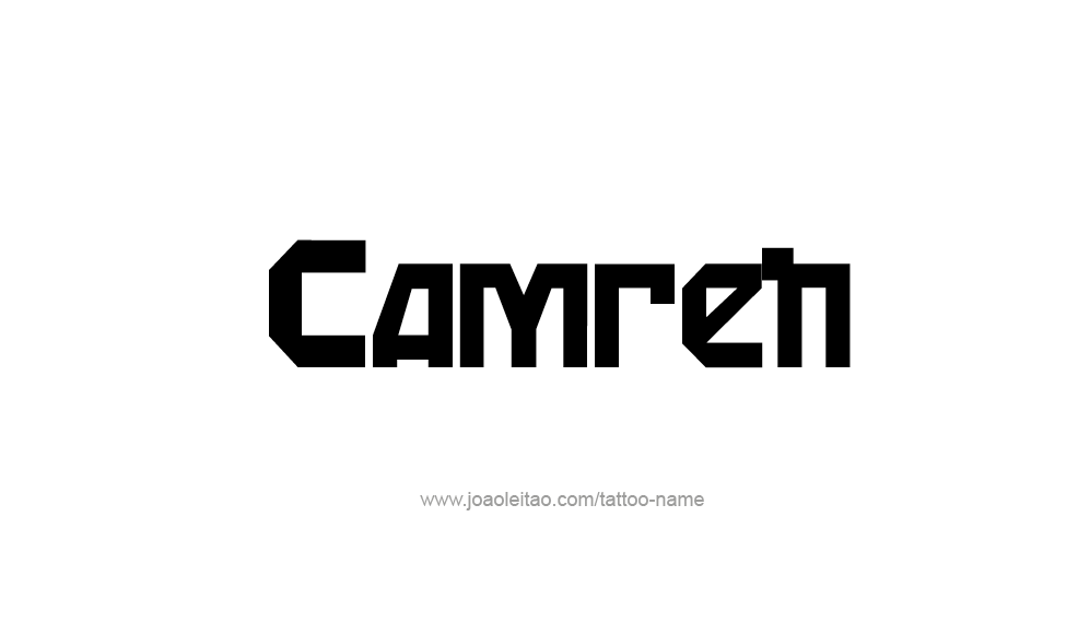 Tattoo Design  Name Camren   