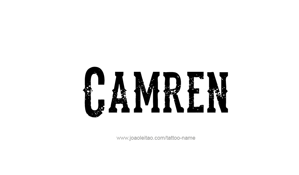 Tattoo Design  Name Camren   