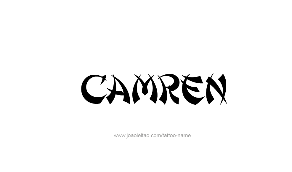 Tattoo Design  Name Camren