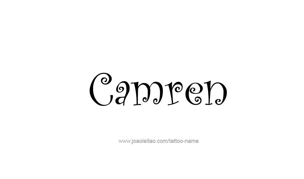 Tattoo Design  Name Camren   