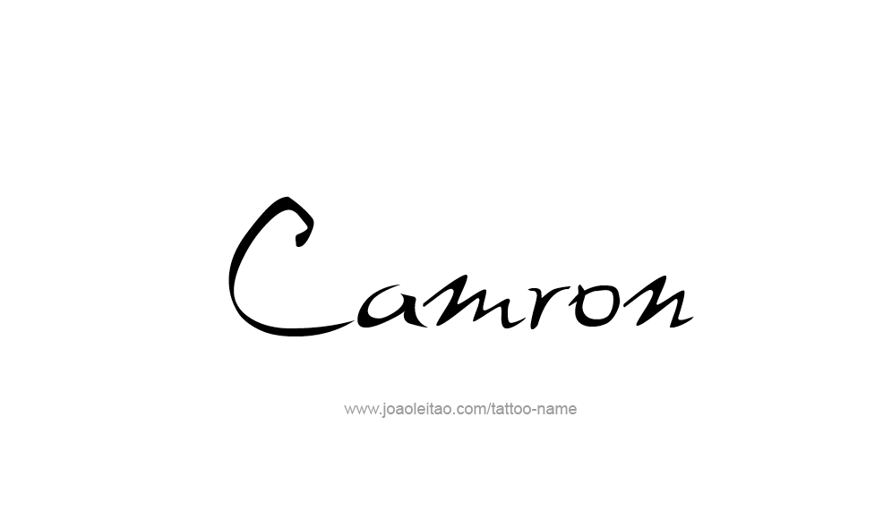 Tattoo Design  Name Camron   