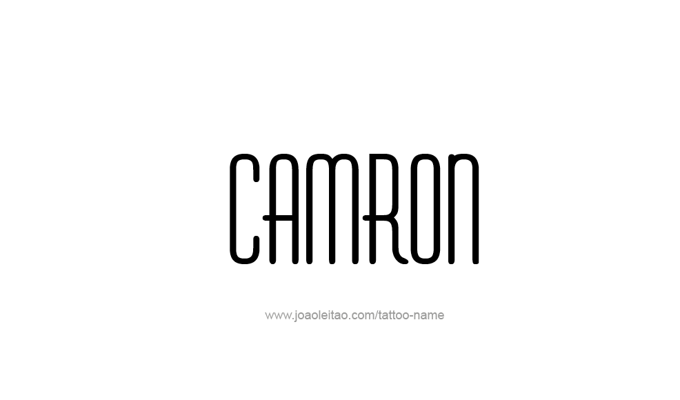 Tattoo Design  Name Camron   