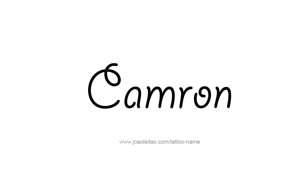 Tattoo Design  Name Camron   