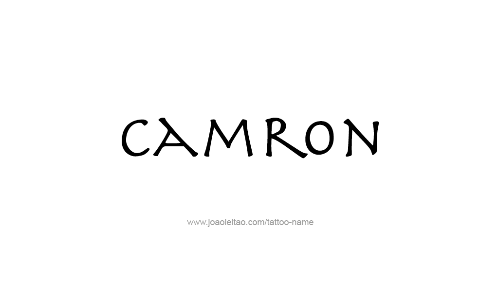 Tattoo Design  Name Camron   