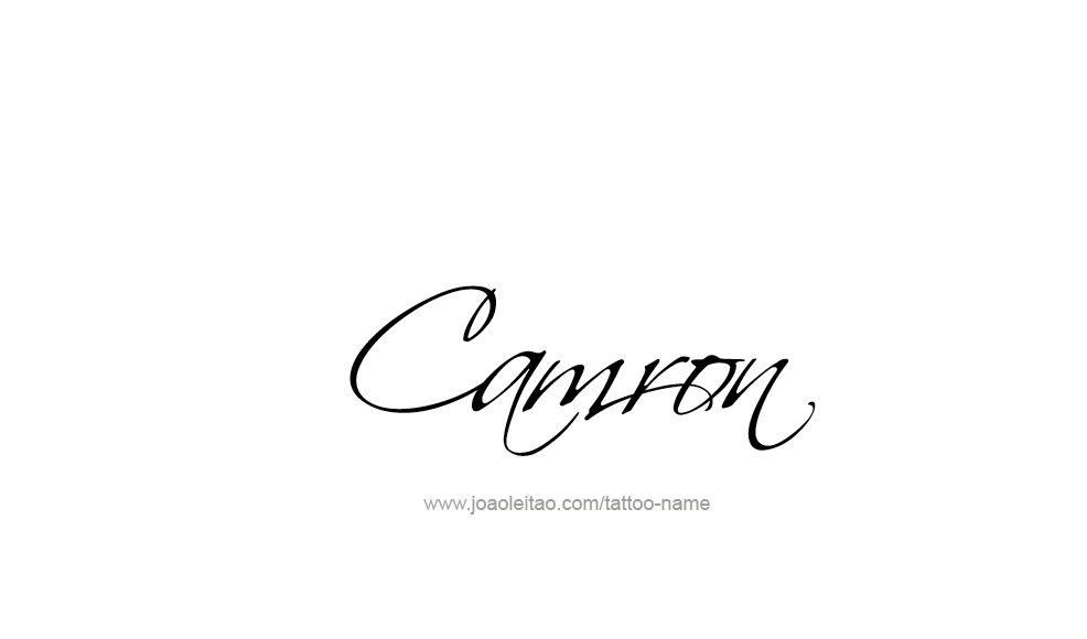 Tattoo Design  Name Camron   