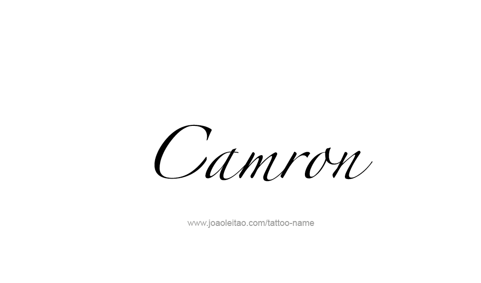 Tattoo Design  Name Camron   