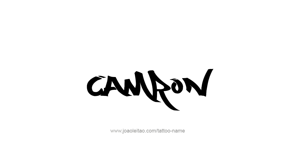 Tattoo Design  Name Camron   