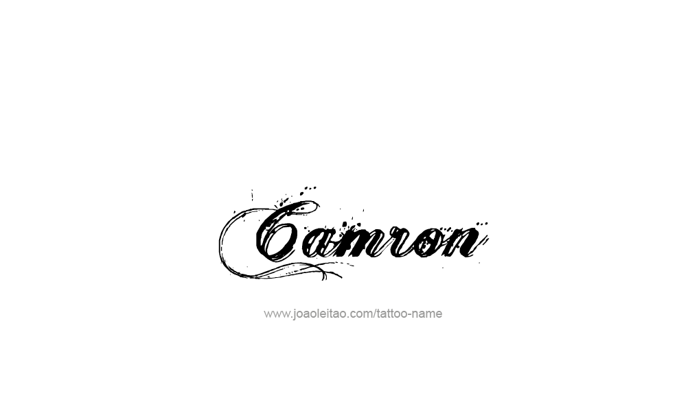 Tattoo Design  Name Camron   