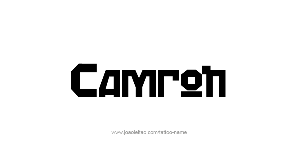 Tattoo Design  Name Camron   