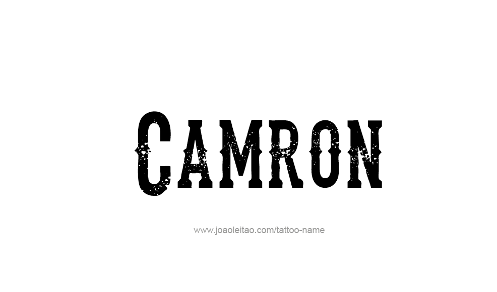 Tattoo Design  Name Camron   