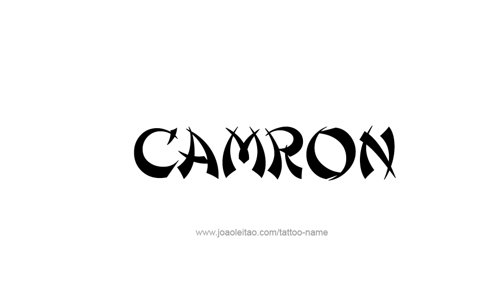Tattoo Design  Name Camron