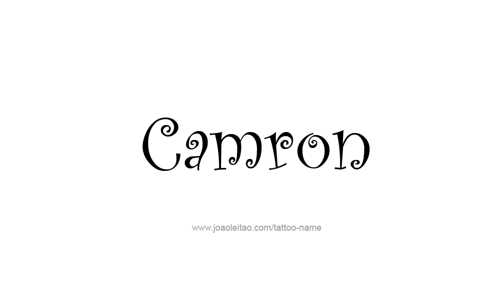 Tattoo Design  Name Camron   