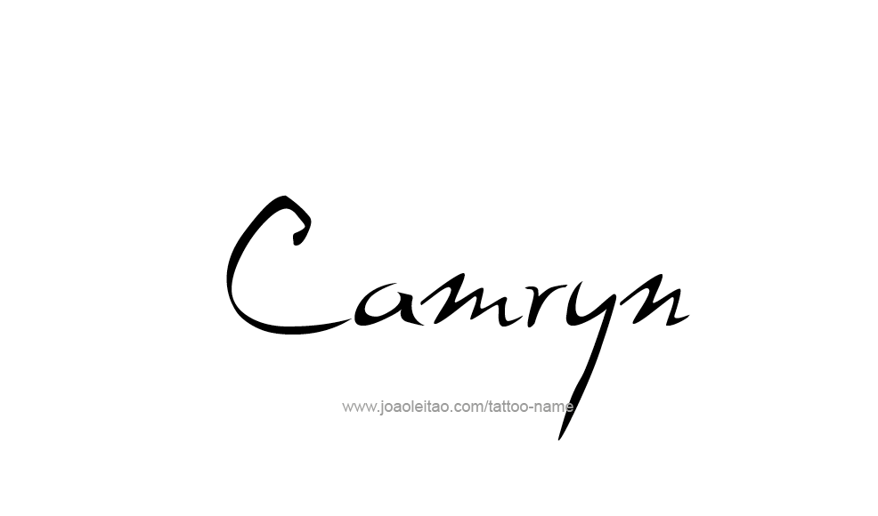 Tattoo Design  Name Camryn   