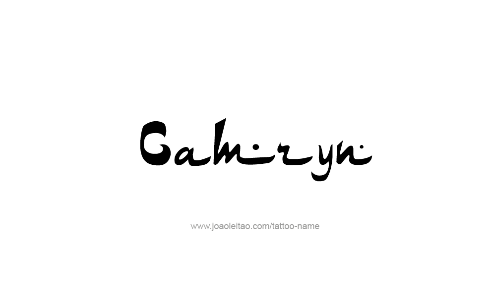 Tattoo Design  Name Camryn   