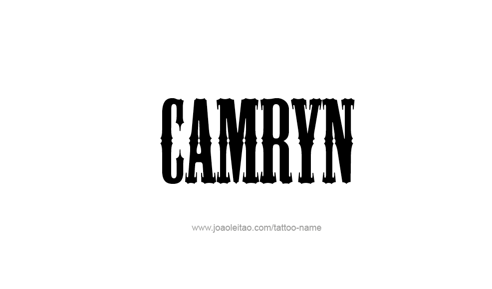 Tattoo Design  Name Camryn   