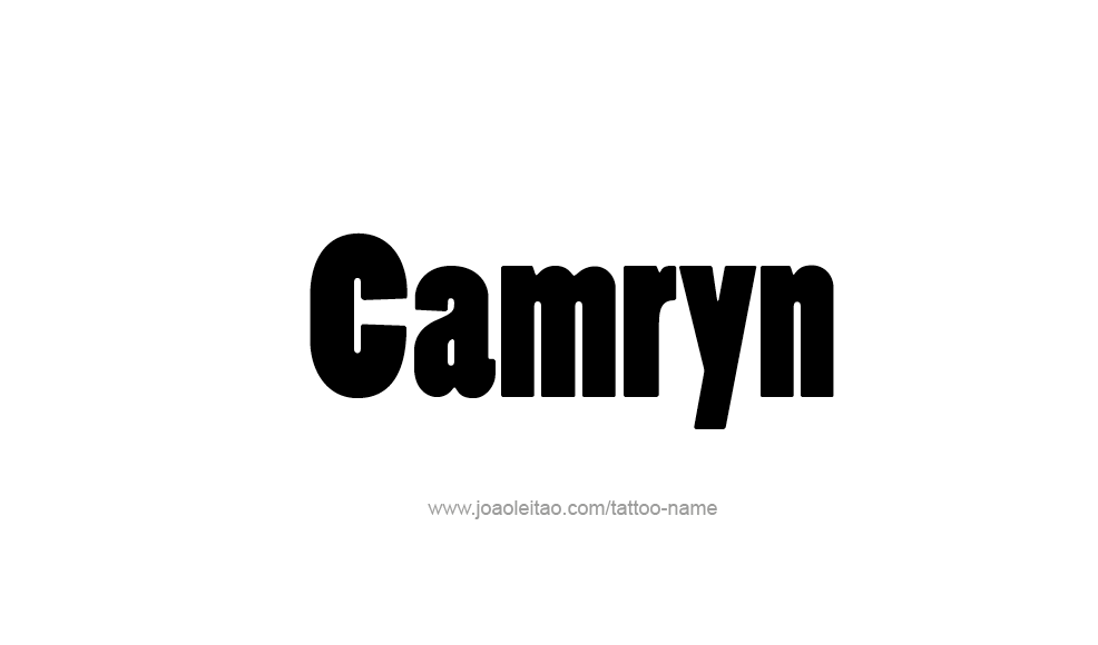 Tattoo Design  Name Camryn   