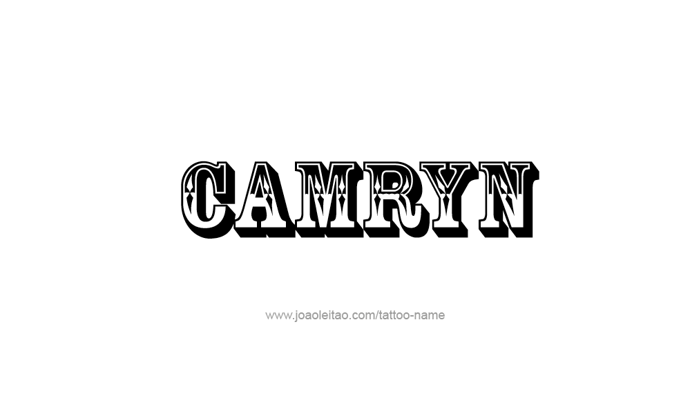 Tattoo Design  Name Camryn   