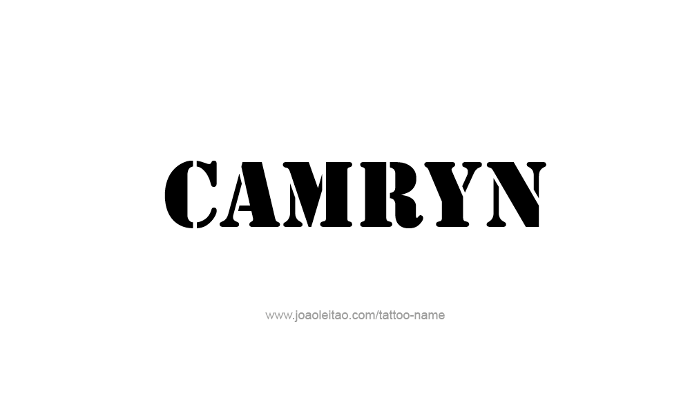 Tattoo Design  Name Camryn   