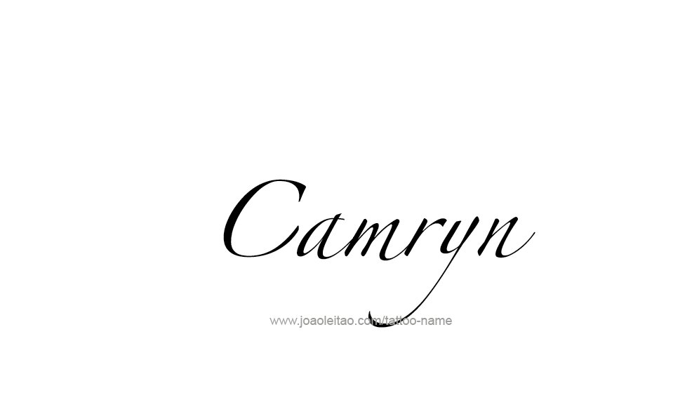 Tattoo Design  Name Camryn   