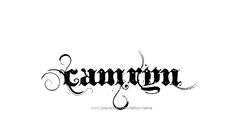 Tattoo Design  Name Camryn   