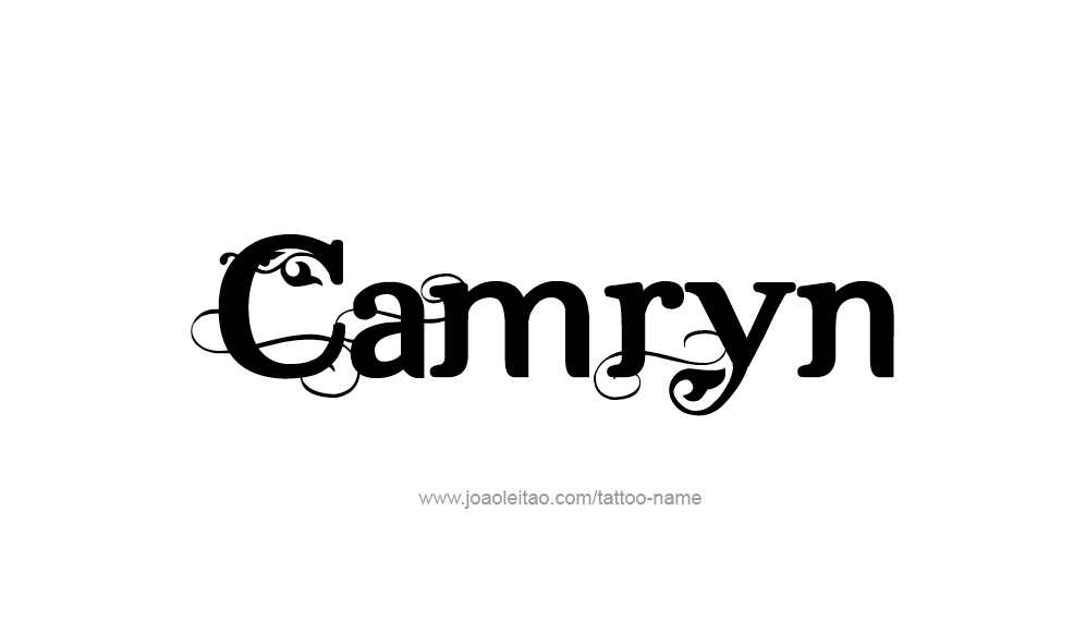 Tattoo Design  Name Camryn   