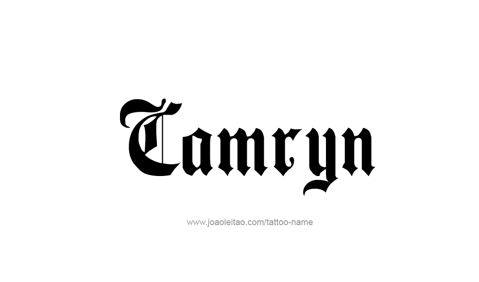 Tattoo Design  Name Camryn   