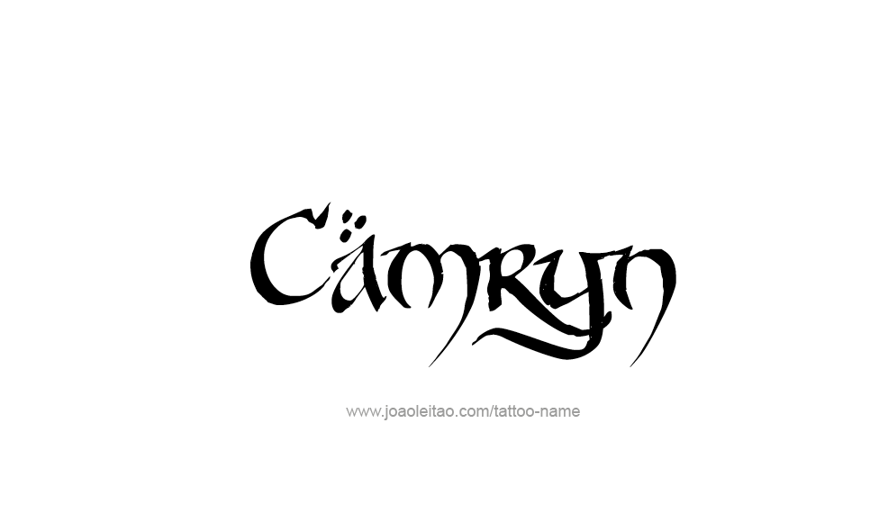 Tattoo Design  Name Camryn   