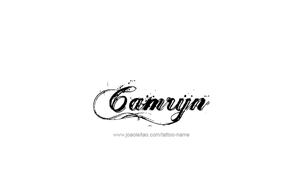 Tattoo Design  Name Camryn   