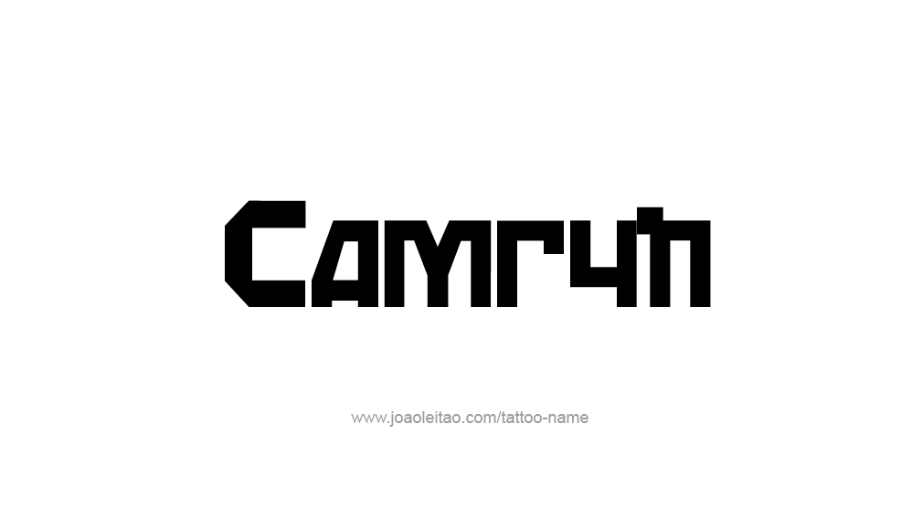 Tattoo Design  Name Camryn   