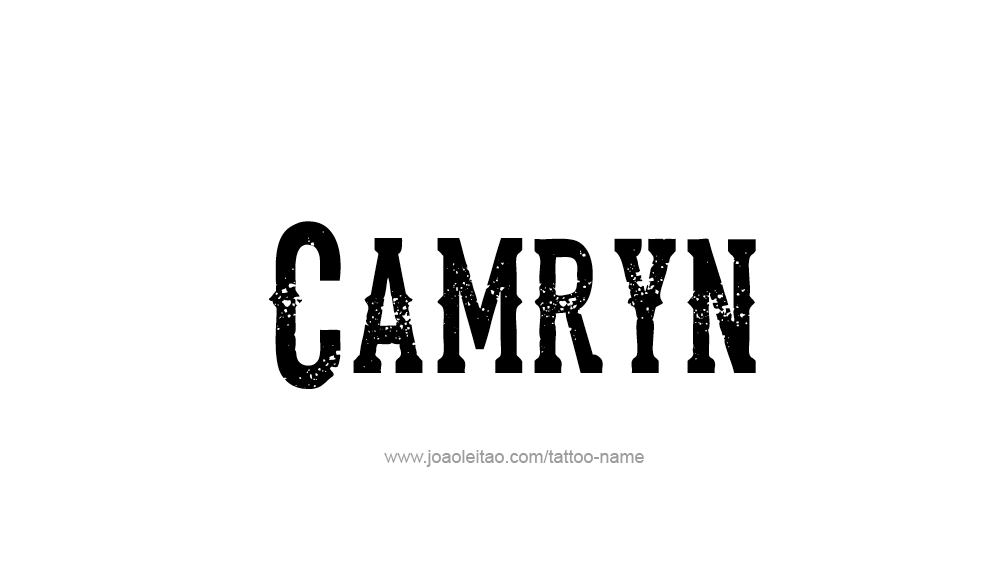 Tattoo Design  Name Camryn   