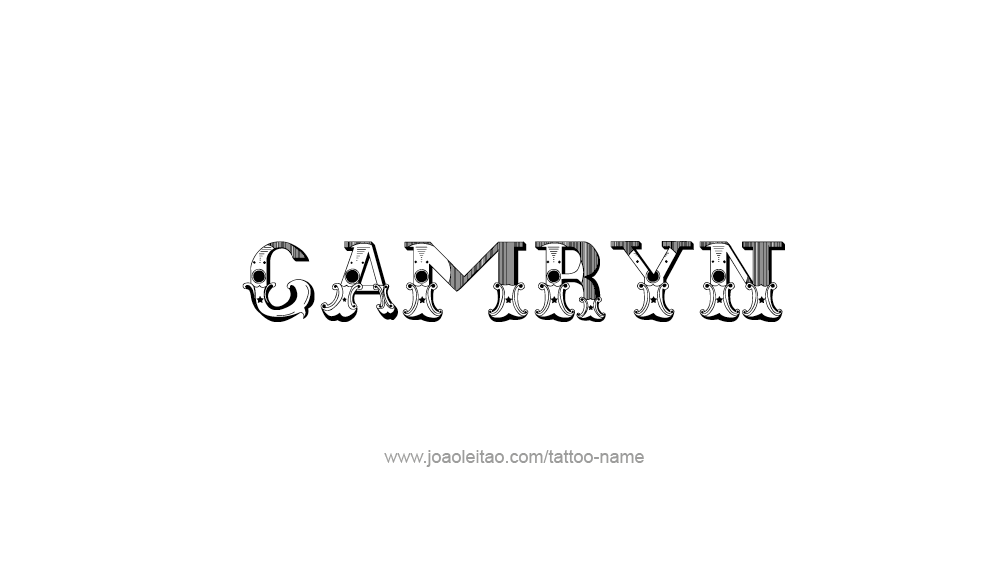 Tattoo Design  Name Camryn   