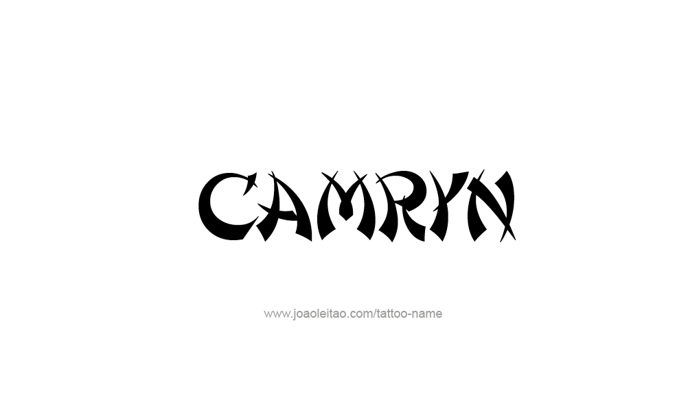 Tattoo Design  Name Camryn