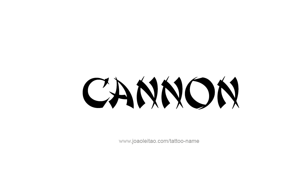 Tattoo Design  Name Cannon