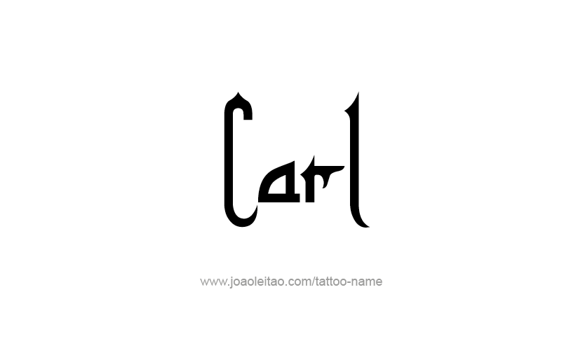 Tattoo Design  Name Carl   