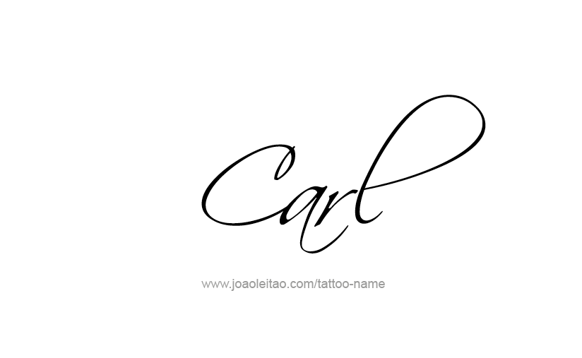 Tattoo Design  Name Carl   