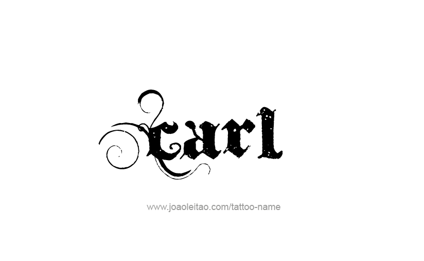 Tattoo Design  Name Carl   