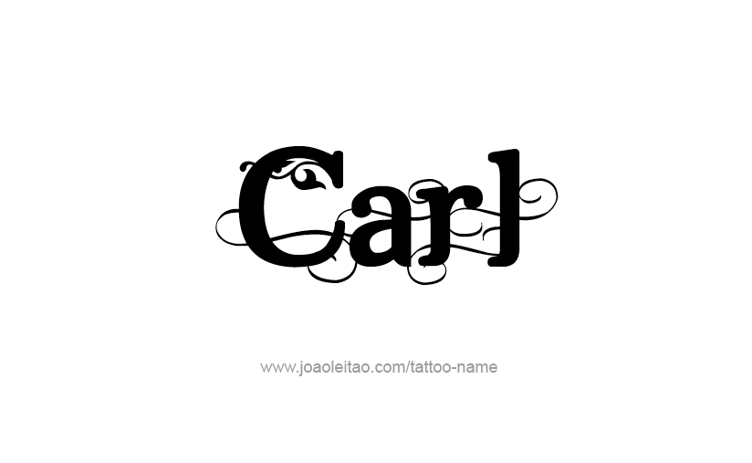 Tattoo Design  Name Carl   