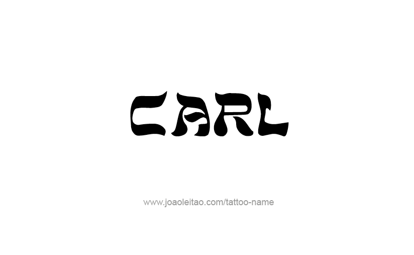 Tattoo Design  Name Carl   