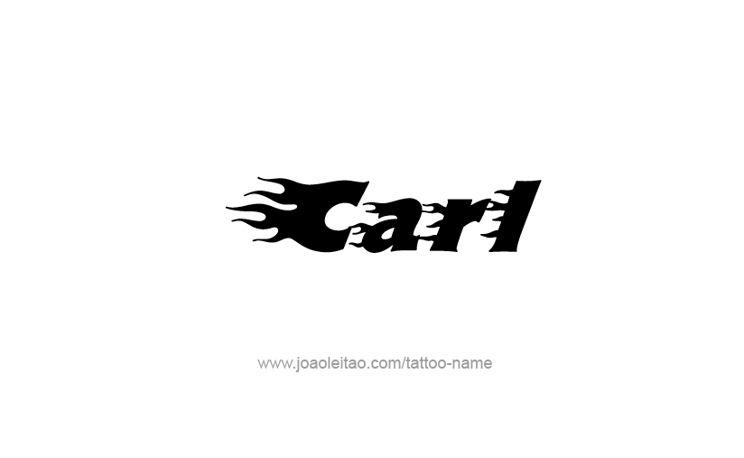 Tattoo Design  Name Carl   