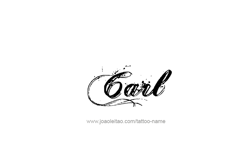 Tattoo Design  Name Carl   