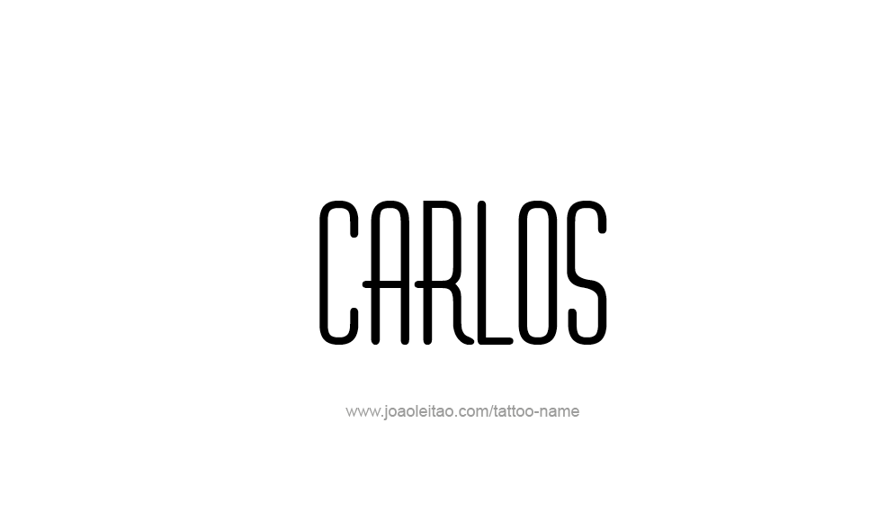 Tattoo Design  Name Carlos   